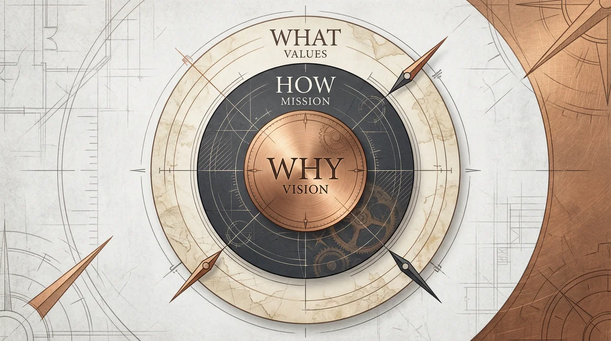 The four load-bearing walls: Vision, Mission, Values and Culture
